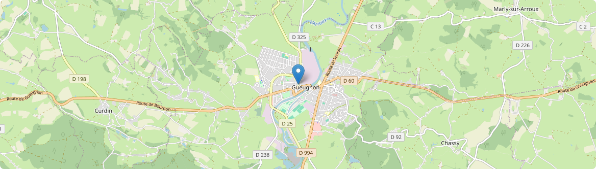Gueugnon - Carte