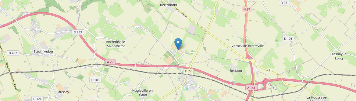 Gueutteville - Carte