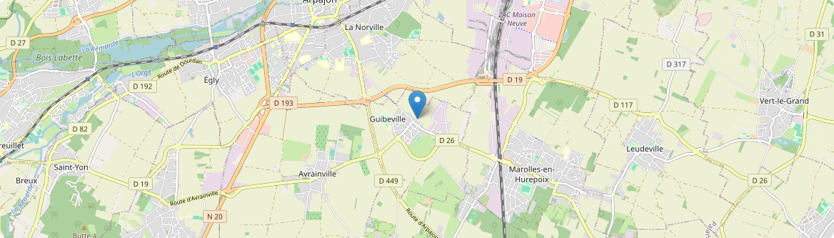 Guibeville - Carte