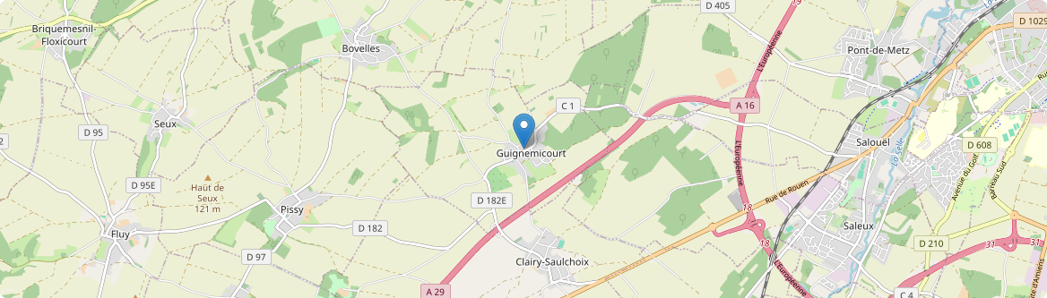 Guignemicourt - Carte