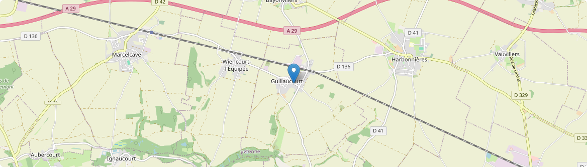 Guillaucourt - Carte