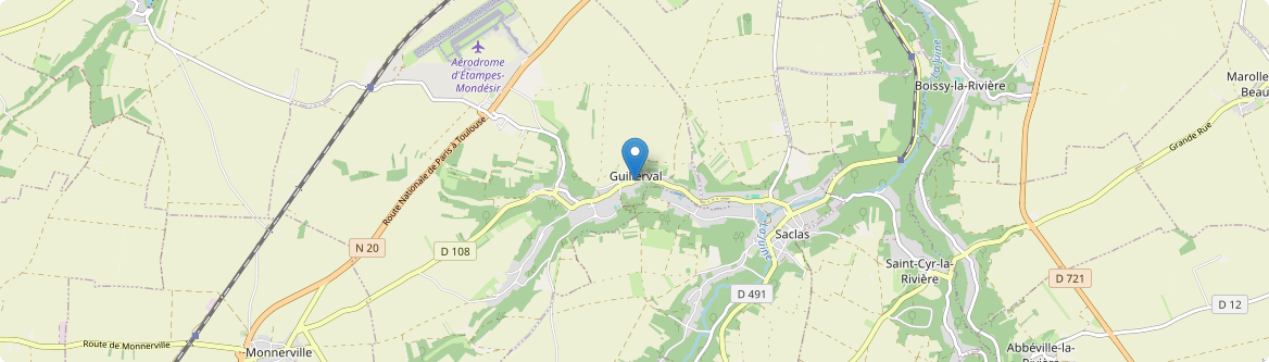 Guillerval - Carte