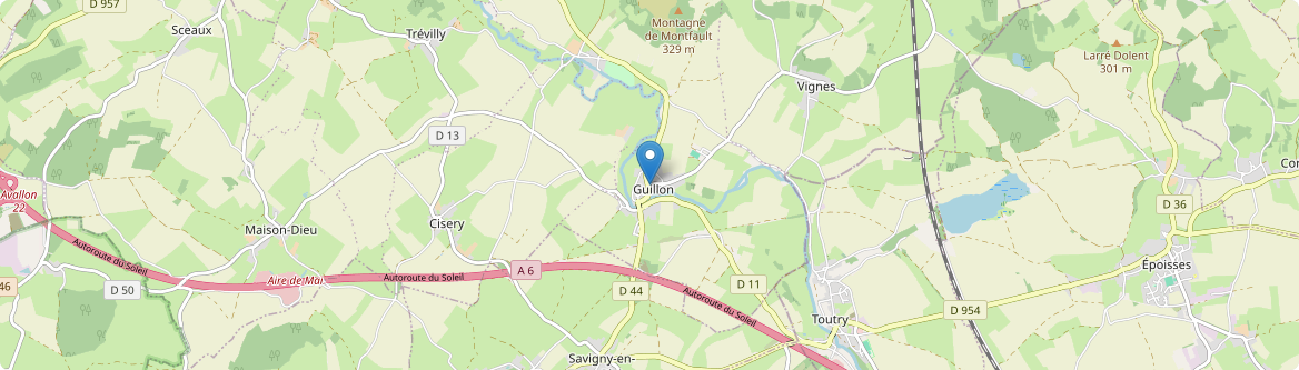 Guillon-Terre-Plaine - Carte