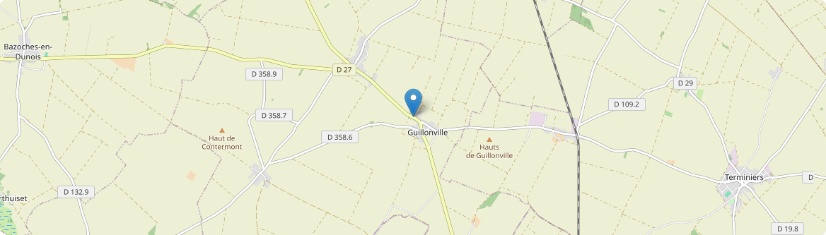 Guillonville - Carte