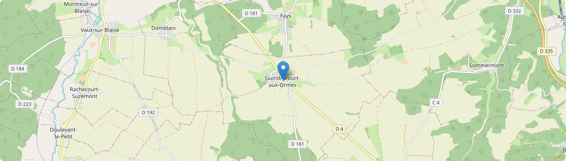 Guindrecourt-aux-Ormes - Carte