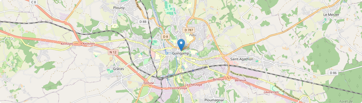 Guingamp - Carte