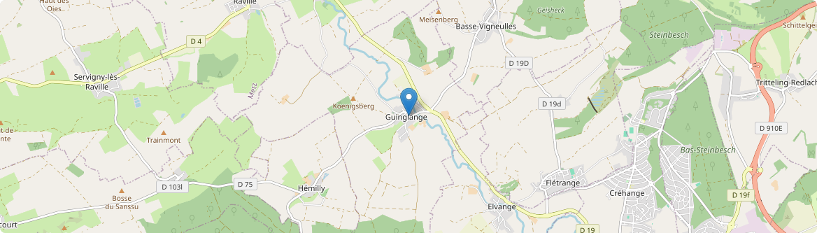 Guinglange - Carte