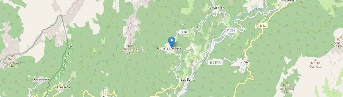 Guitera-les-Bains - Carte