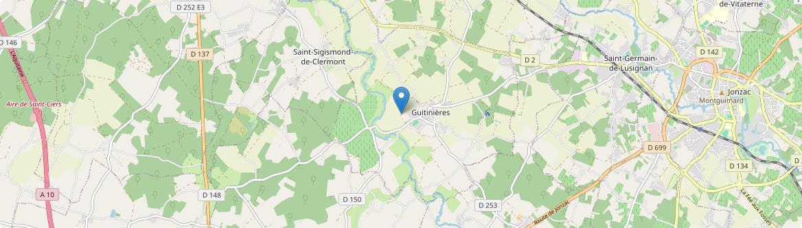 Guitinières - Carte