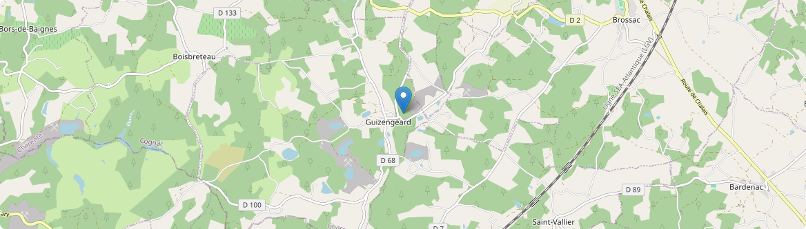 Guizengeard - Carte
