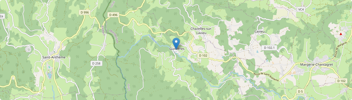 Gumières - Carte