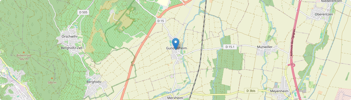 Gundolsheim - Carte