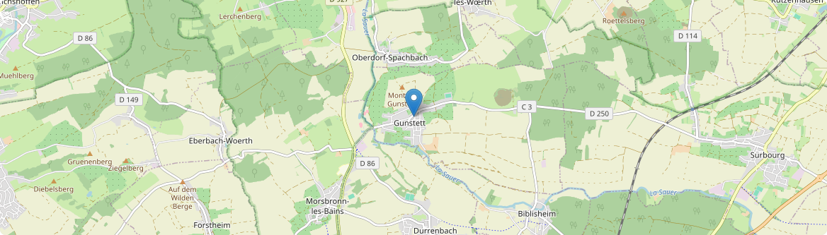 Gunstett - Carte