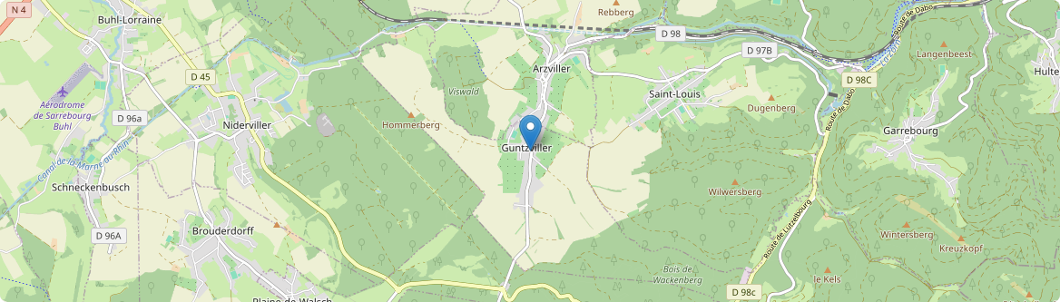 Guntzviller - Carte