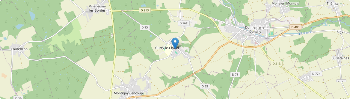 Gurcy-le-Châtel - Carte