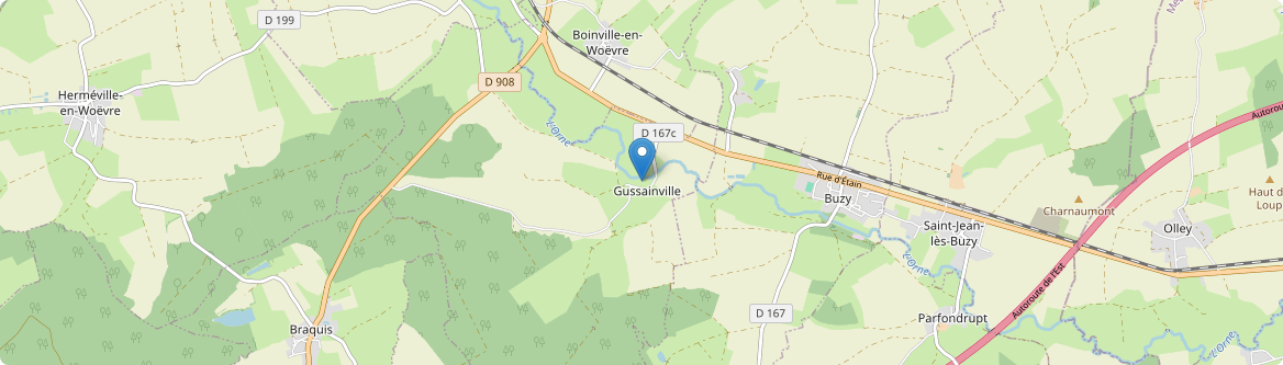 Gussainville - Carte