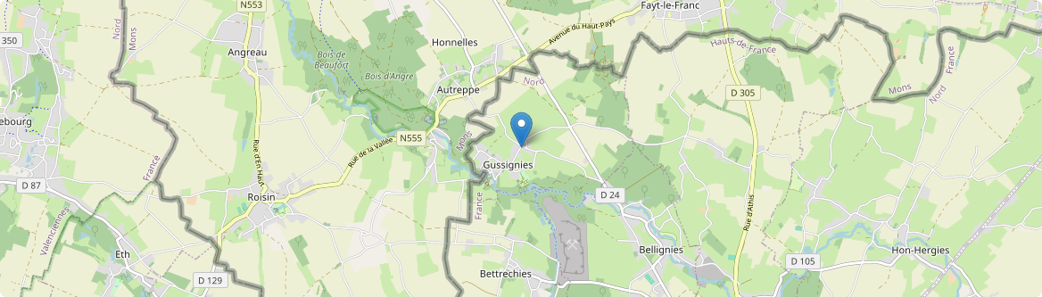 Gussignies - Carte