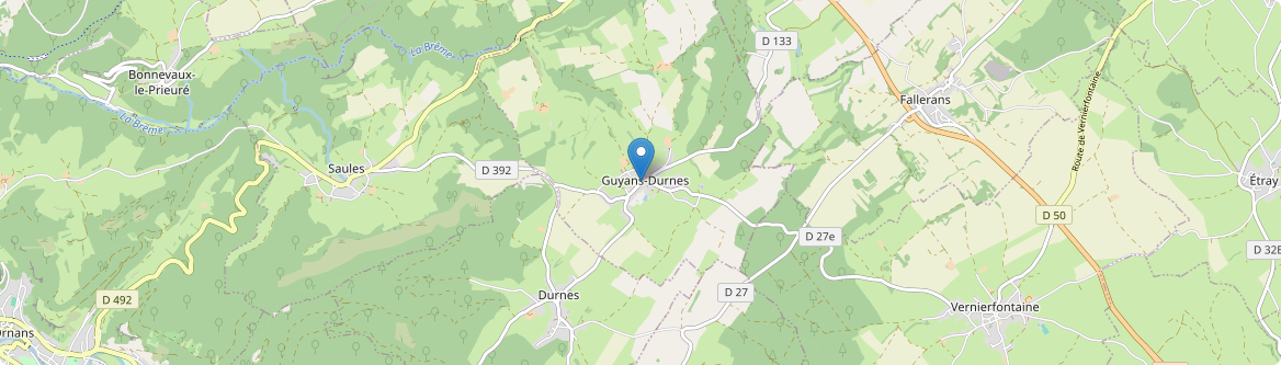 Guyans-Durnes - Carte
