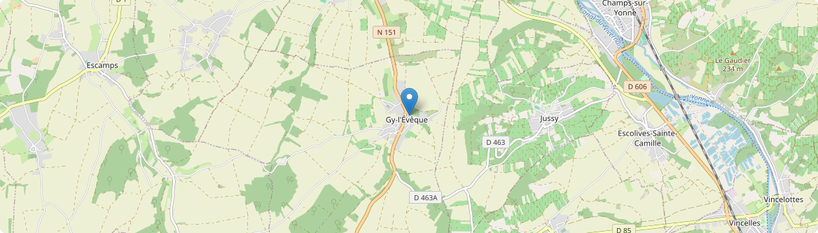 Gy-l'Évêque - Carte