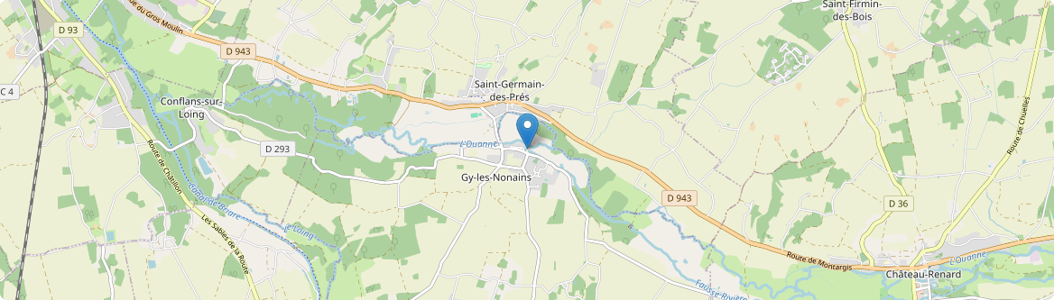 Gy-les-Nonains - Carte