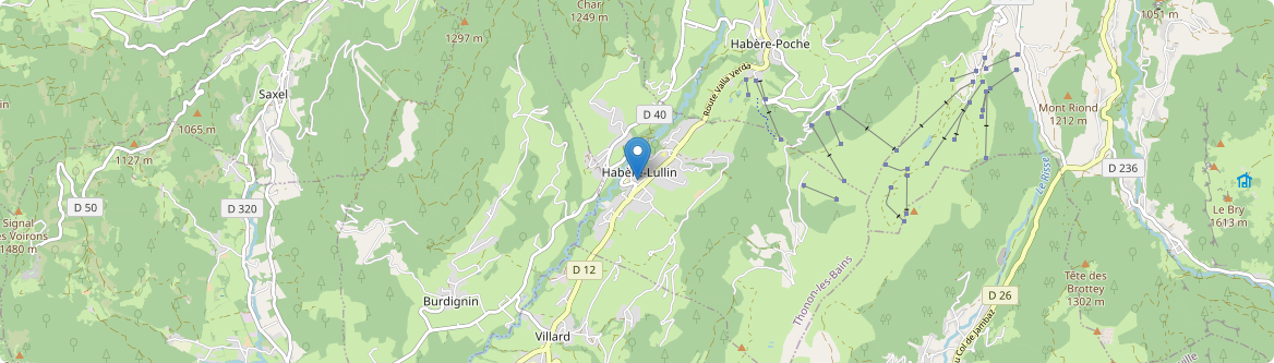 Habère-Lullin - Carte