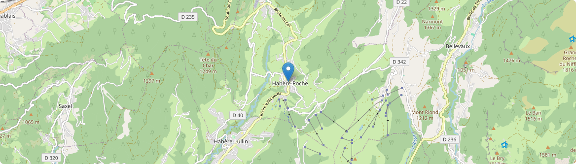 Habère-Poche - Carte
