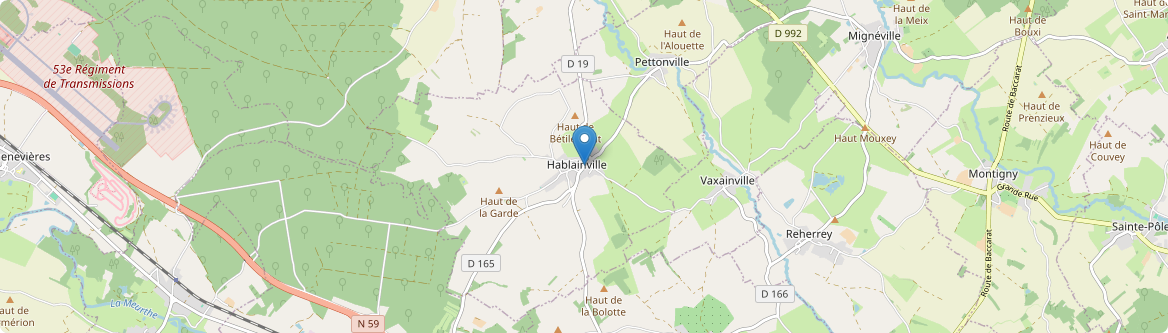 Hablainville - Carte