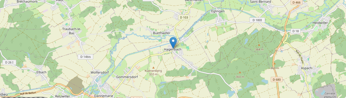 Hagenbach - Carte