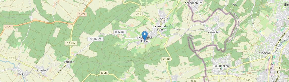 Hagenthal-le-Haut - Carte