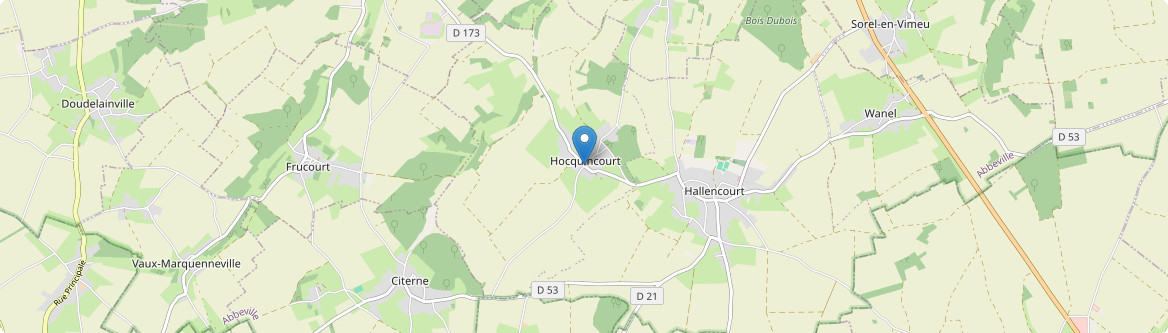Hallencourt - Carte
