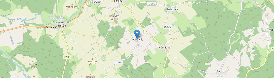 Halloville - Carte