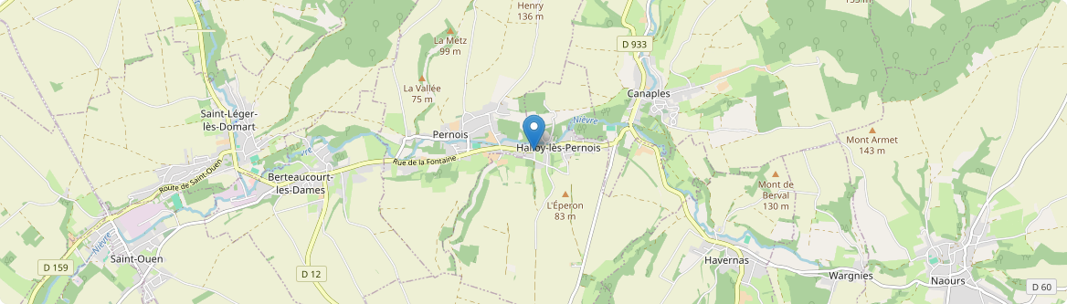 Halloy-lès-Pernois - Carte