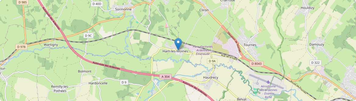 Ham-les-Moines - Carte