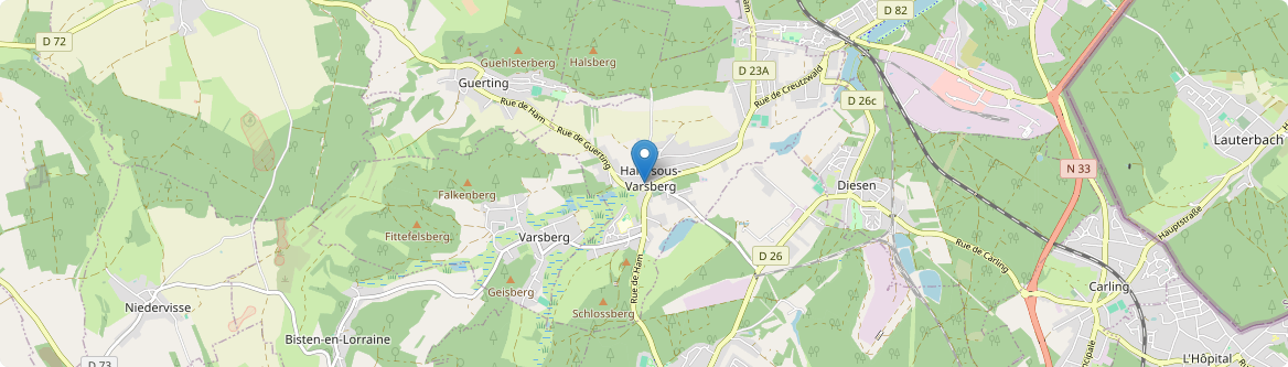 Ham-sous-Varsberg - Carte