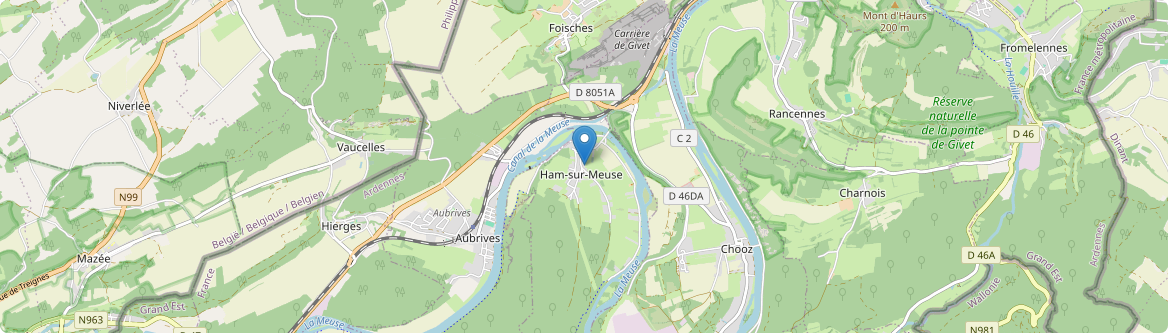Ham-sur-Meuse - Carte