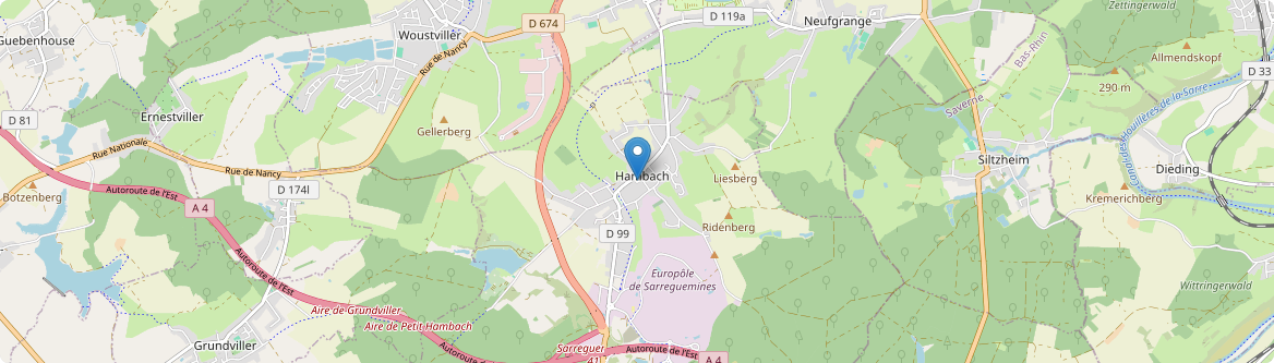 Hambach - Carte