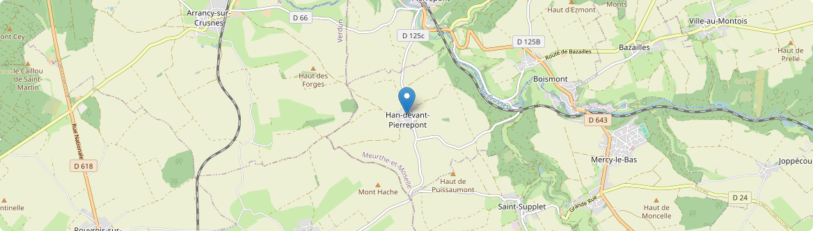 Han-devant-Pierrepont - Carte