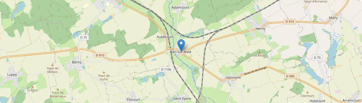 Han-sur-Nied - Carte