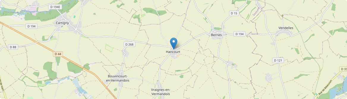 Hancourt - Carte