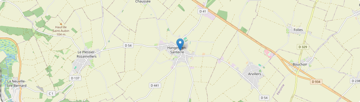Hangest-en-Santerre - Carte