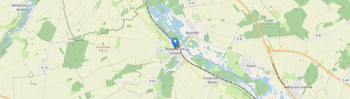 Hangest-sur-Somme - Carte