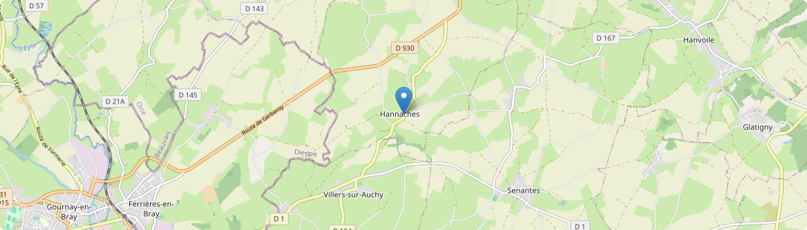 Hannaches - Carte