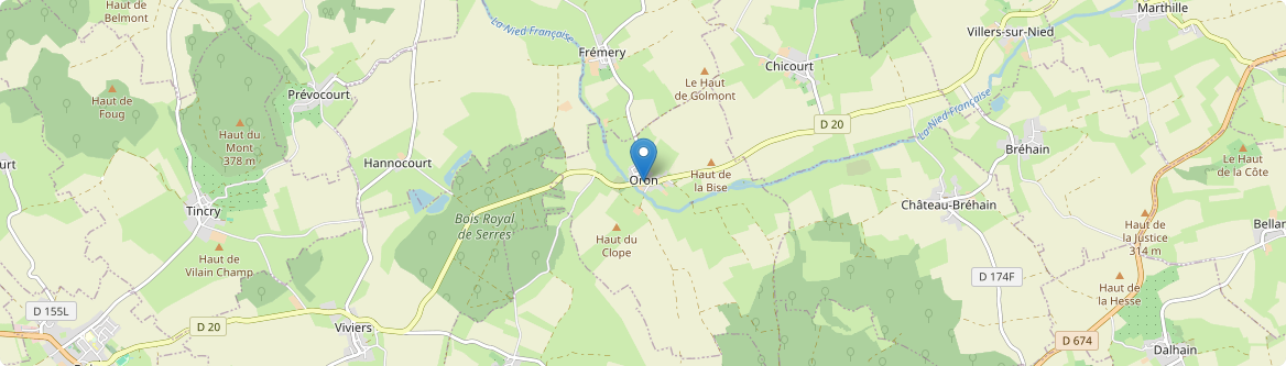 Hannocourt - Carte