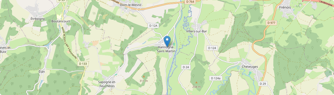 Hannogne-Saint-Martin - Carte