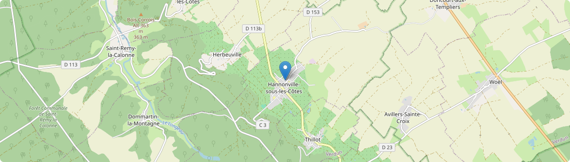Hannonville-sous-les-Côtes - Carte