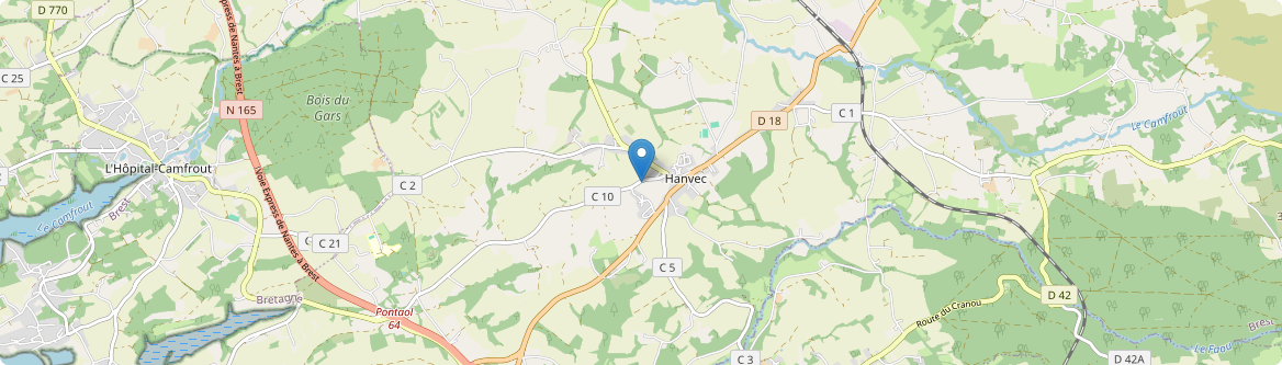 Hanvec - Carte