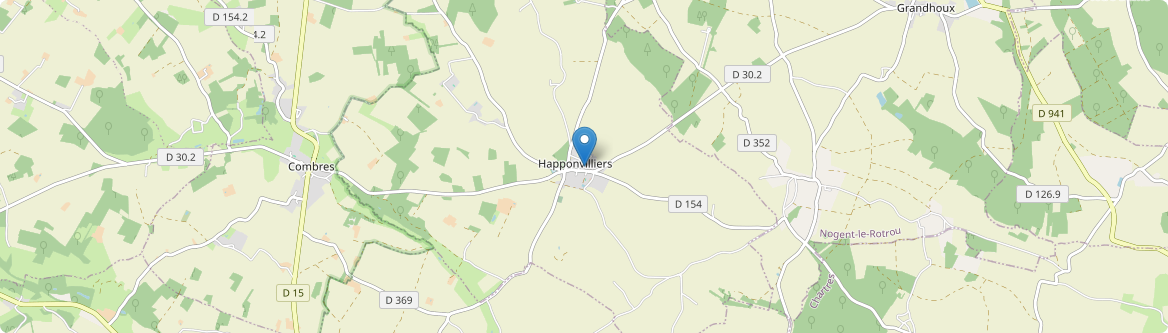 Happonvilliers - Carte