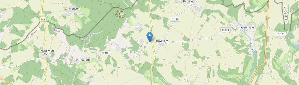 Haravilliers - Carte