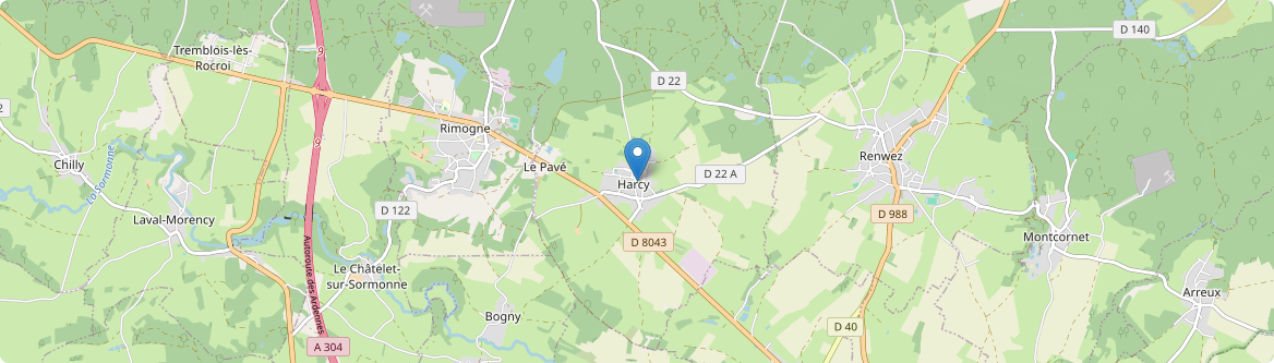 Harcy - Carte
