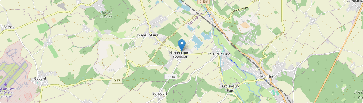 Hardencourt-Cocherel - Carte